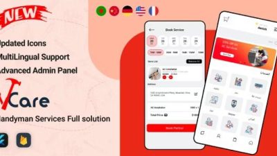 VCare Handyman Home Services Complete Solution Free Download