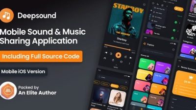 DeepSound IOS Mobile Sound & Music Sharing Platform Mobile IOS Application Free Download