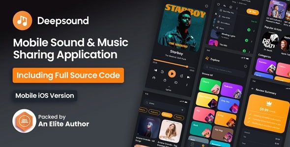 DeepSound IOS Mobile Sound & Music Sharing Platform Mobile IOS Application Free Download