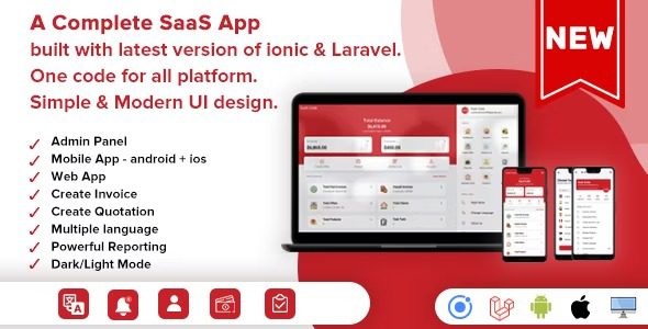 Easy Invoice A Complete Saas Package for Quick Invoices & Accounting Android IOS Website Free Download