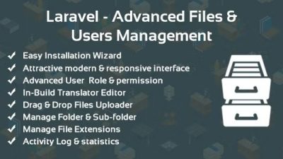 Laravel - Advanced Files & Users Management Free Download