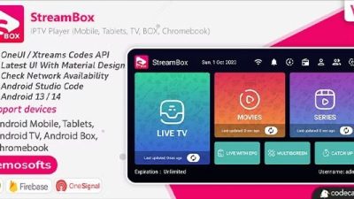 StreamBox IPTV Player Android MobileTablets TV BOX Chromeb Free Download