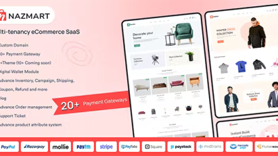 Nazmart v1.3.0 Multi-Tenancy eCommerce Platform (SAAS)