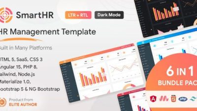 SmartHR - HRMS, Payroll, and HR Project Management Admin Dashboard Template Free Download