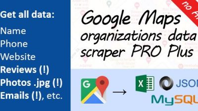Google Maps Data Scraper PRO plus Free Download