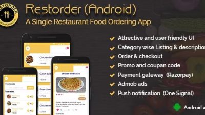 Restorder A single restaurant food ordering app Free Download