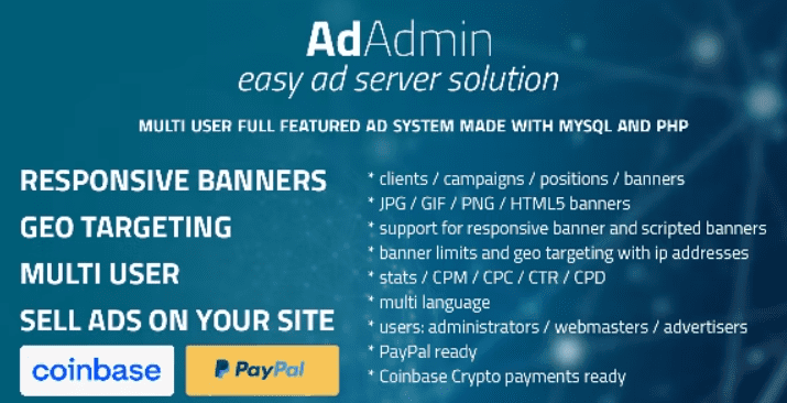 AdAdmin Nulled Easy full featured ad server Free Download