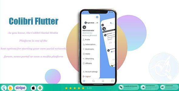 ColibriSM Flutter For ColibriSM Social PHP Script Free Download