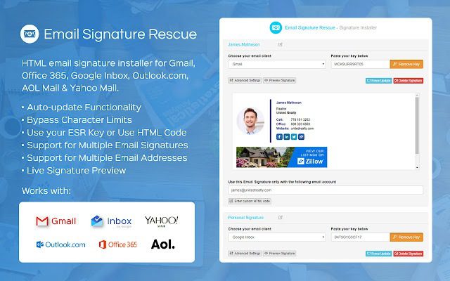 Email Signatures Plugin For 66biolinks or 66toolkit 1.0 update for v40