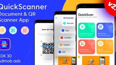 QuickScan - Document Scanner & QR Code Scanner - QR Scanner with Admob Ads Free Download