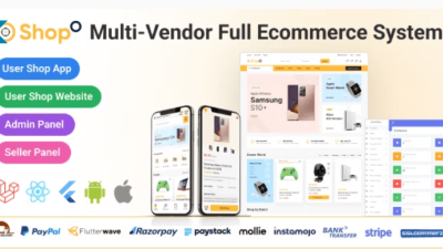 Shopo eCommerce Multivendor eCommerce Flutter App with Admin Panel & Website Free Download