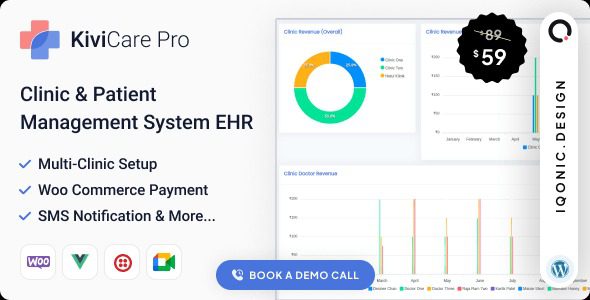Kivicare Pro v2.3 Clinic & Patient Management System EHR WP Plugin