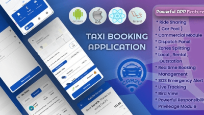 Cab2u (v1.3.0) Complete Taxi Booking Solution | Uber Clone | In-Driver App