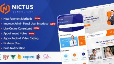 Nictus Consultation (v1.1.3) Complete online appointment booking solution with flutter mobile app & laravel