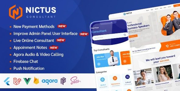 Nictus Consultation (v1.1.3) Complete online appointment booking solution with flutter mobile app & laravel