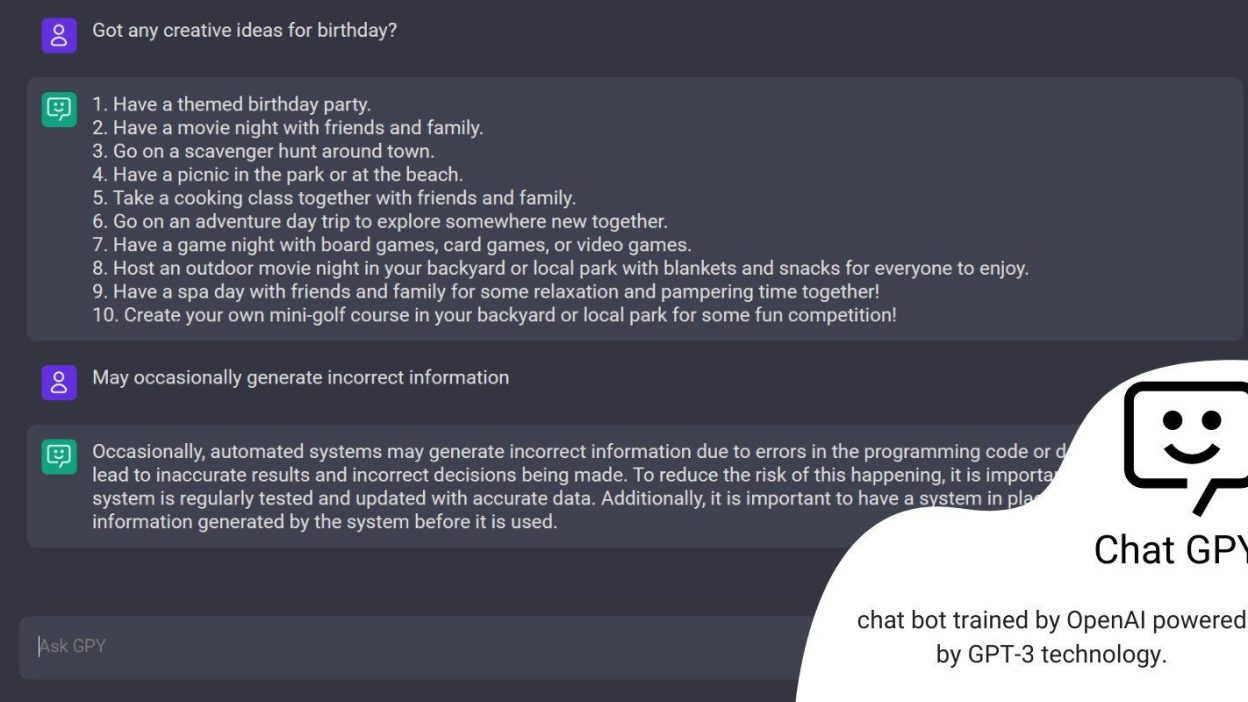 Chat GPY (v1.0.0) AI Chat NodeJS