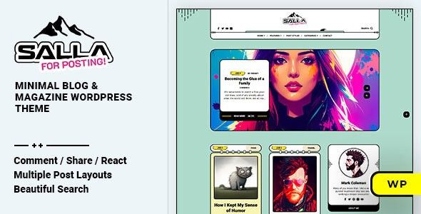 Salla (v.1.0.4) Blog & Magazine WordPress Theme
