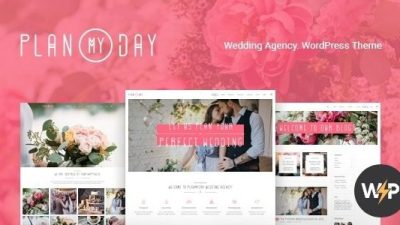 Plan My Day (v1.1.12) Wedding Event Planning Agency WordPress Theme