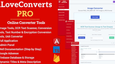 [All in One] iLoveConverts PRO (v1.0.0) Online Converter Tools Full Production Ready App with Admin Panel