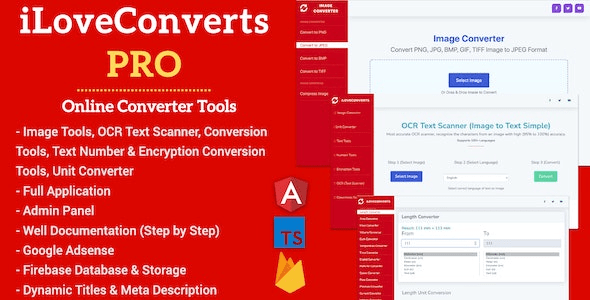 [All in One] iLoveConverts PRO (v1.0.0) Online Converter Tools Full Production Ready App with Admin Panel