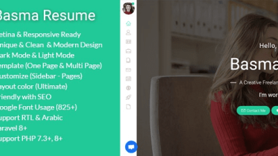 Basma (v1.5) Resume / CV CMS