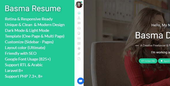 Basma (v1.5) Resume / CV CMS
