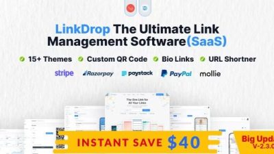 Linkdrop (v3.5.3) SaaS Link Management Tool