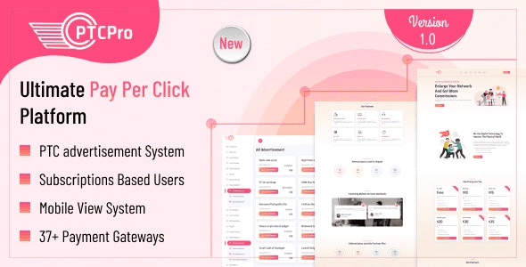 Fixed* PTC Pro (v1.0) A Complete Pay Per Click Platform