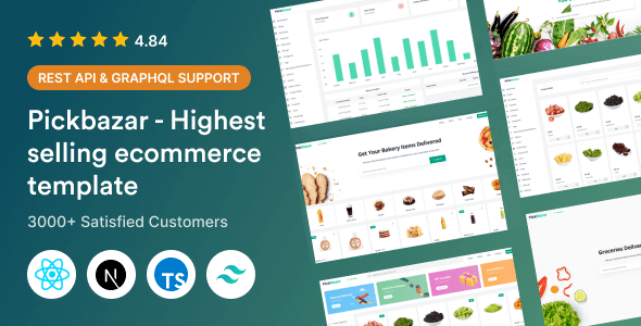 Pickbazar v10.0.0 React GraphQL Ecommerce Template