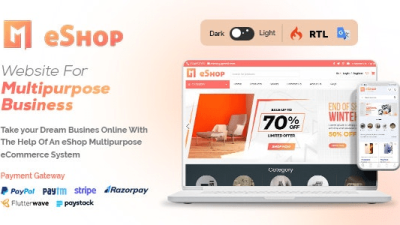 eShop Web v2.8.1 Multi Vendor eCommerce Marketplce / CMS [Activated]