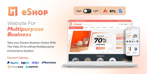 eShop Web v2.8.1 Multi Vendor eCommerce Marketplce / CMS [Activated]