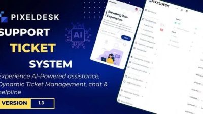 PixelDesk (v1.4) Support Ticket System With OpenAI (Activated)