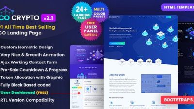 ICO Crypto模板下载