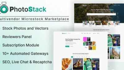 PhotoStack Multivendor Microstock Marketplace v1.0