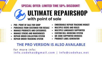 Ultimate repair shop solution with point of sale 带销售点的终极维修店解决方案源码下载