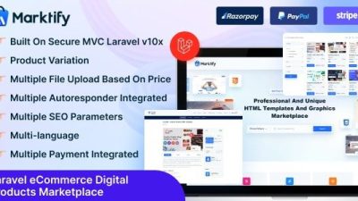 Marktify v3.0 Laravel eCommerce Digital Product Marketplace