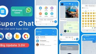 Super Chat v3.5.0 Android Chatting App with Group Chats and Voice/Video Calls – Whatsapp Clone