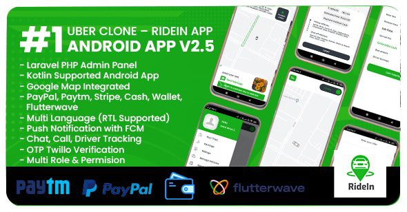 RideIn Taxi App源码下载