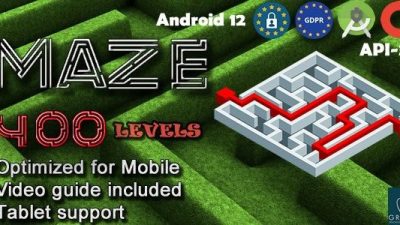 Maze 400 (Admob + GDPR + Android Studio) 2 July 2023