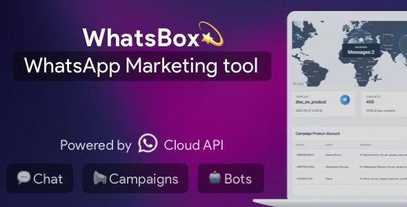 WhatsBox v2.0 (version 26 December 2023) The WhatsApp Marketing – Bulk Sender, Chat, Bots, SaaS