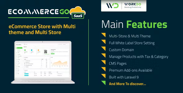 eCommerceGo SaaS v4.0 eCommerce Store with Multi theme and Multi Store