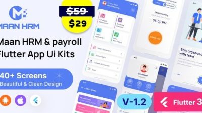 Maan HRM Flutter App UI Kit (Android & iOS) v1.2