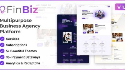 FinBiz v1.4.0 Multipurpose Business Agency Platform