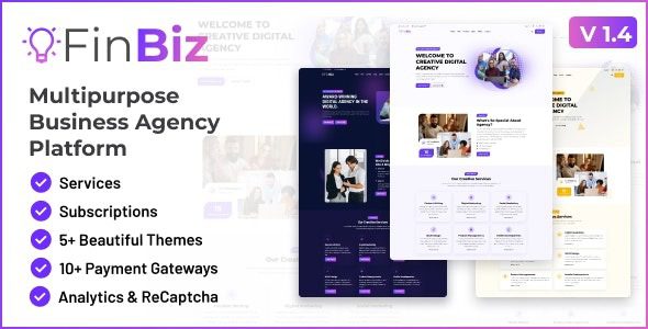 FinBiz v1.4.0 Multipurpose Business Agency Platform
