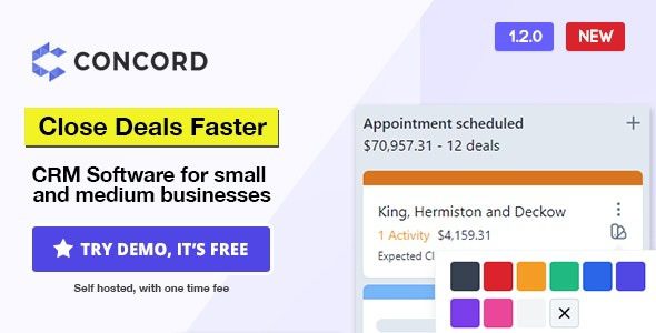 Concord v1.4.0 Deals Management CRM (Activated)