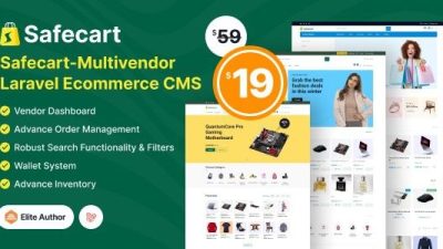 Fixed* Safecart (v2.0.0) Multi-Vendor Laravel eCommerce platform