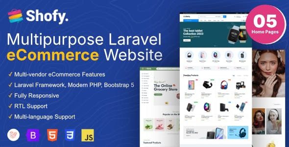 Shofy v1.0 eCommerce & Multivendor Marketplace Laravel Platform