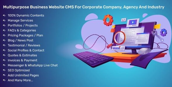Multipurpose Business Website CMS For Corporate Company, Agency And Industry 4.1.0