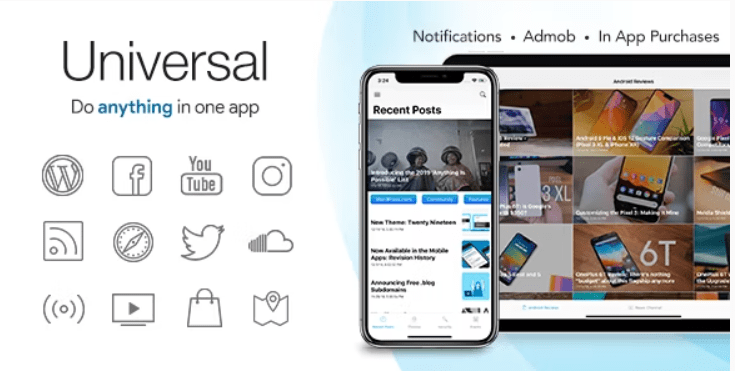 Universal for IOS (v4.4.7) Full Multi-Purpose IOS app