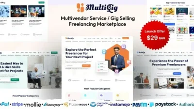 MultiGig 28 February 2024 – Service / Gig Selling Freelancing Marketplace (Subscription Based)